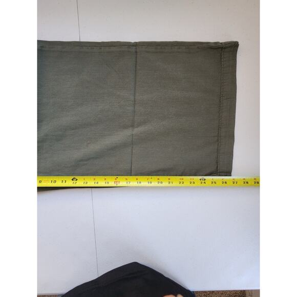 Old Navy Drapey Drawcord Wide Leg Pants Womens Size 12 Petite Green Cotton Boho - Picture 10 of 16